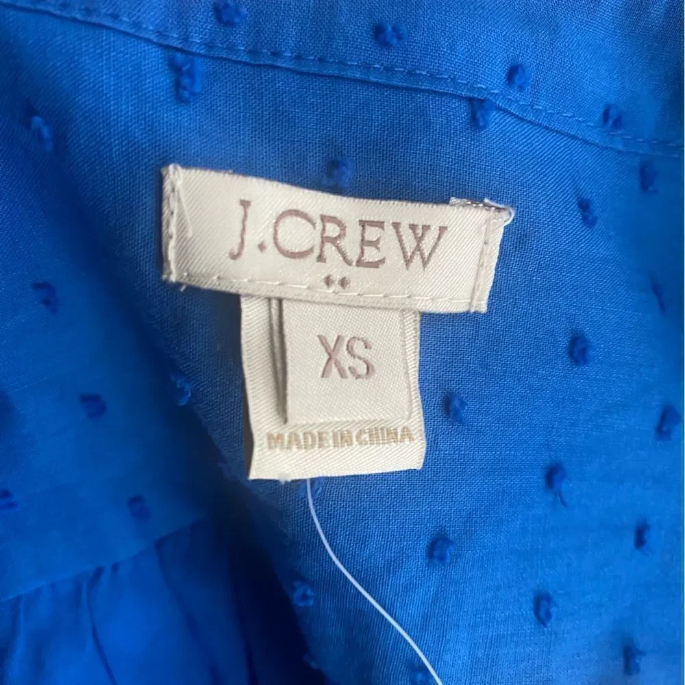 J Crew new blue blouse size XS